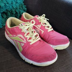 Pink Reebok sneakers